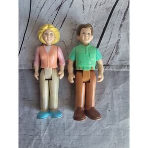 Little Tikes Dollhouse Grand Mansion Family Mom & Dad Figures Vintage